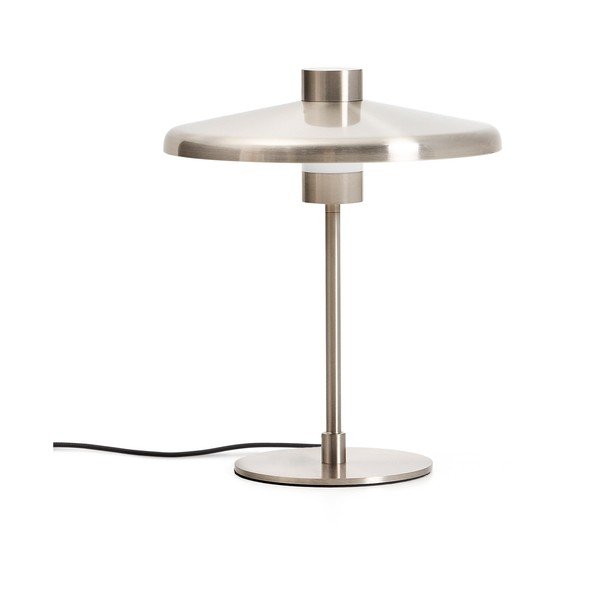 Stolní lampa ve stříbrné barvě s kovovým stínidlem (výška 32,5 cm) Nuvira – Kave Home