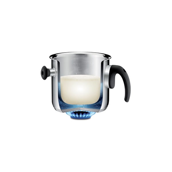 Dvouplášťový mlékovar s pokličkou Tescoma, 2 l-image-1