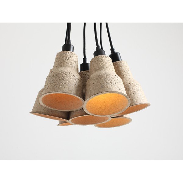 Béžové závěsné svítidlo ø 32 cm Celulo – CustomForm-image-1