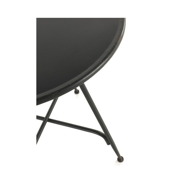 Černý kovový barový stolek Geese Industrial Style, výška 75 cm-image-1