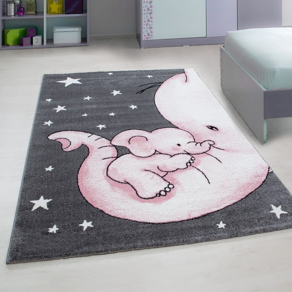 Růžovo-šedý dětský koberec 120x170 cm Kids – Ayyildiz Carpets-image-1
