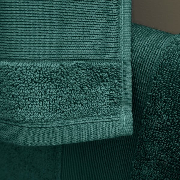 Tmavě zelené froté bavlněné osušky v sadě 2 ks 90x140 cm Anti-Bacterial – Catherine Lansfield-image-2