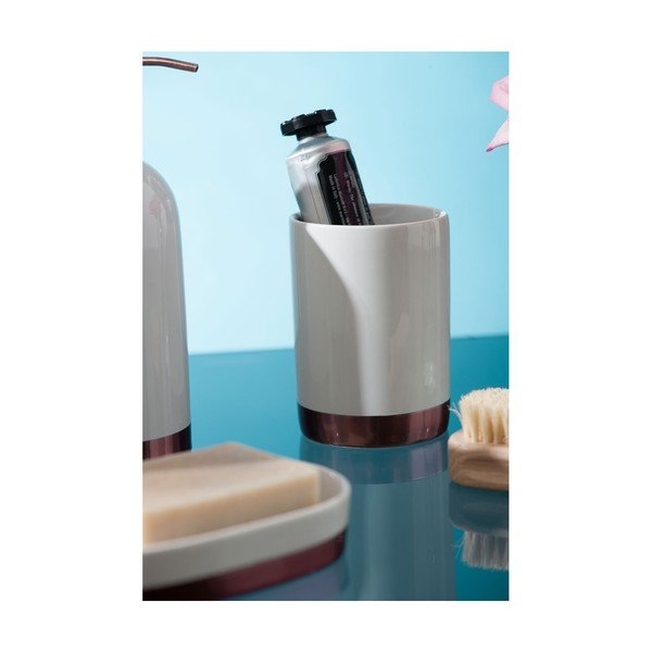 Bílý kelímek kartáčky z kameniny Premier Housewares Delta, 260 ml-image-3