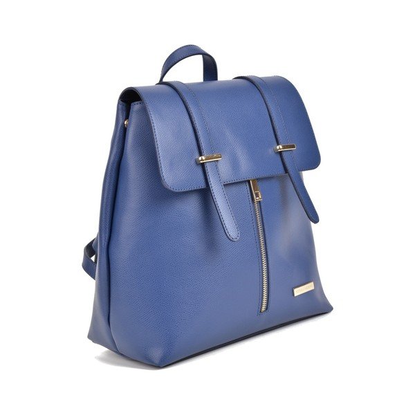 Modrý kožený batoh Sofia Cardoni Angelica-image-4