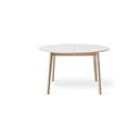 Kulatý rozkládací jídelní stůl s bílou deskou a přídavnou deskou ø 130 cm Single – Hammel Furniture