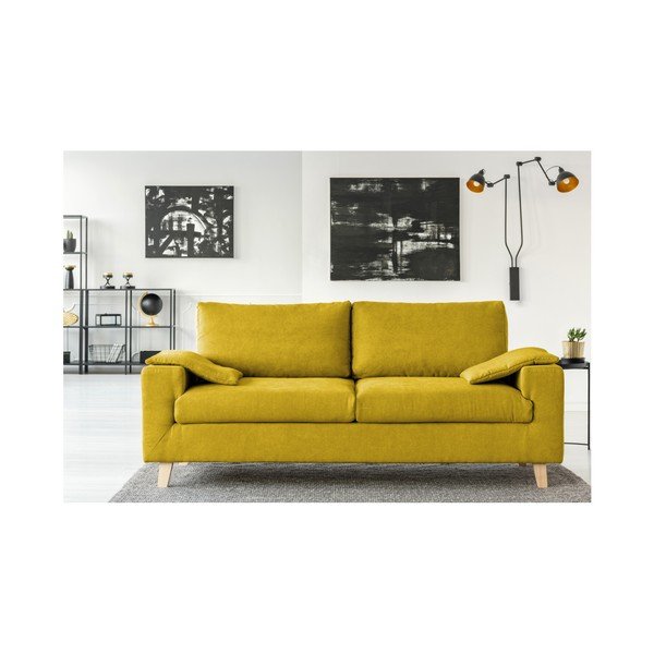 Žlutá pohovka pro tři Cosmopolitan desing Caracas-image-3