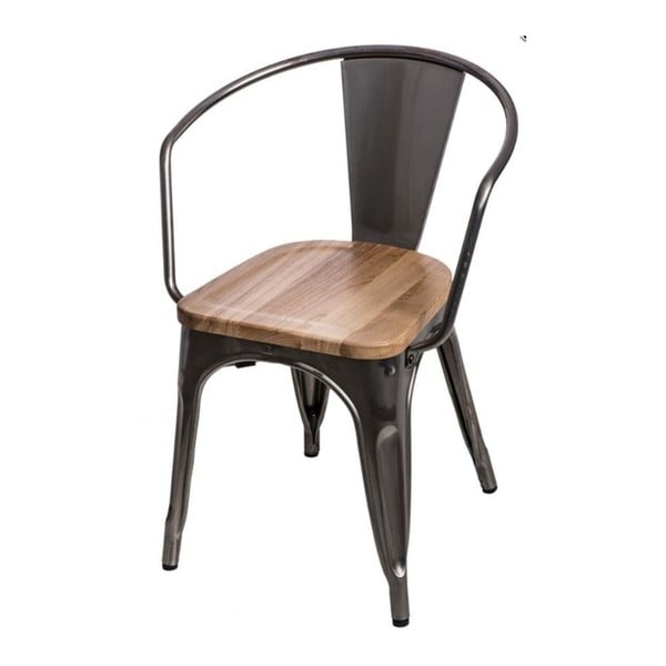Kovová židle D2 Paris Arms Ash Wood