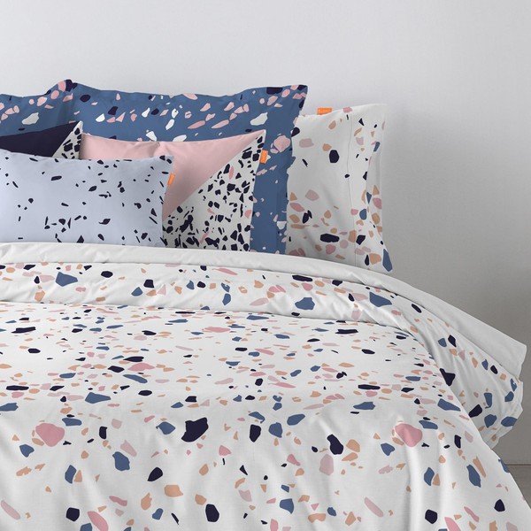 Bavlněný povlak na polštář Blanc Terrazzo, 60 x 60 cm-image-1