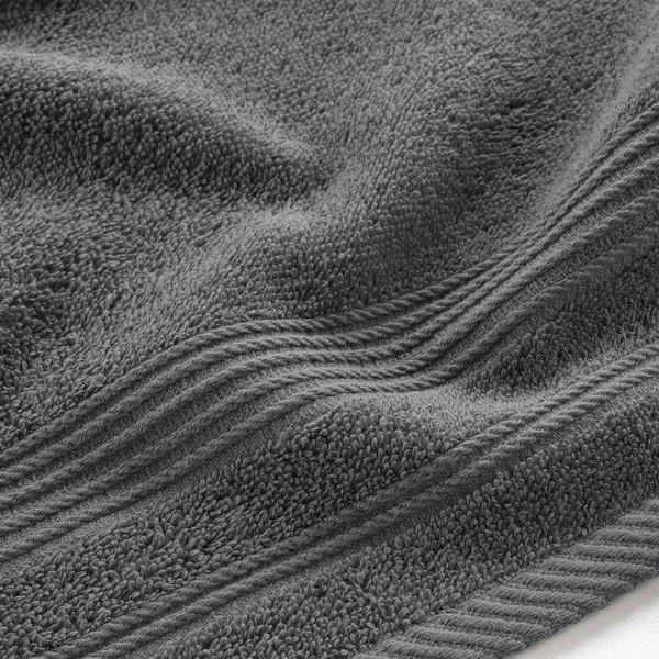Tmavě šedý froté bavlněný ručník 30x50 cm Tendresse – douceur d'intérieur-image-2