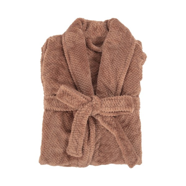 Hnědý župan z mikroplyše velikost L/XL Pippa – Tiseco Home Studio-image-2
