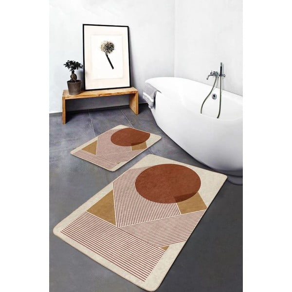 Sametové koupelnové předložky v sadě 2 ks 60x100 cm – Mila Home-image-1