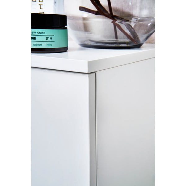 Bílá závěsná koupelnová skříňka 35x125 cm Set 360 - Pelipal-image-1