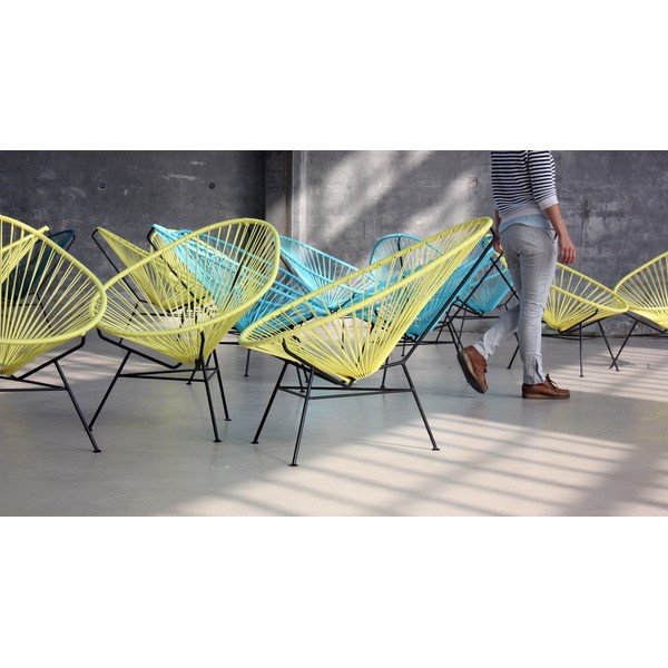 Křeslo Acapulco, černé, délka 100 cm-image-4