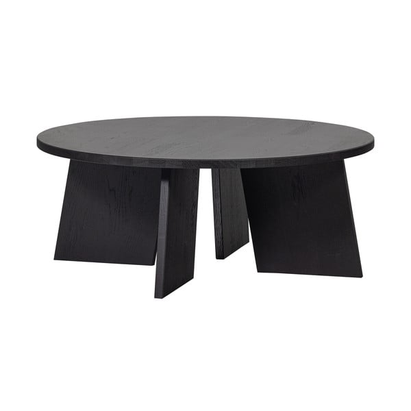 Černý kulatý konferenční stolek ø 90 cm Fries – Basiclabel 