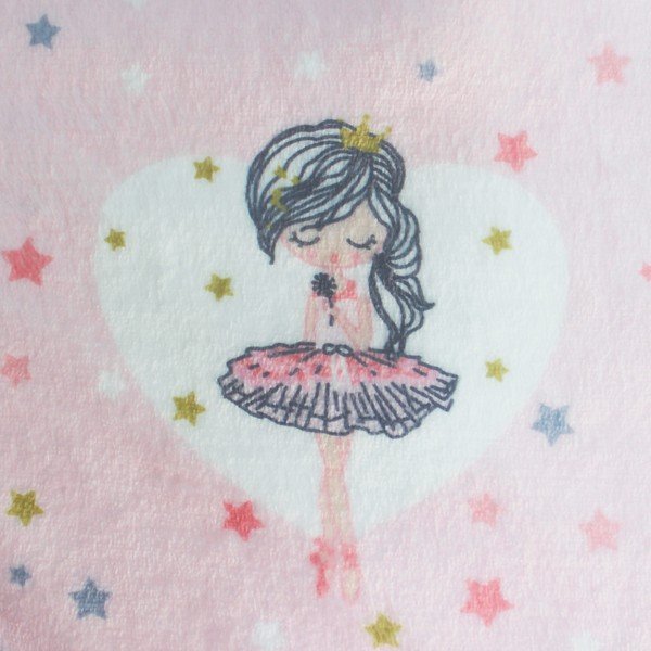 Růžová dětská deka z mikroflanelu 125x150 cm Petite Etoile – douceur d'intérieur-image-2