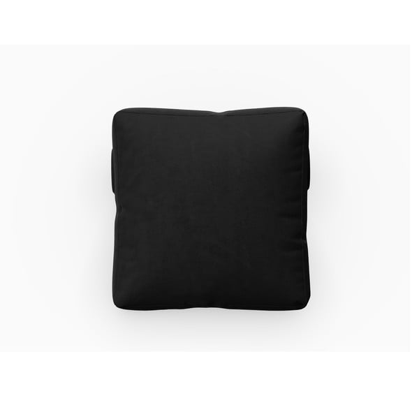 Černý sametový polštář k modulární pohovce Rome Velvet - Cosmopolitan Design-image-1