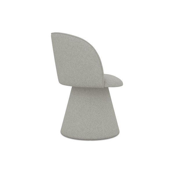 Světle šedé čalouněné jídelní křeslo Maia – Makamii-image-3