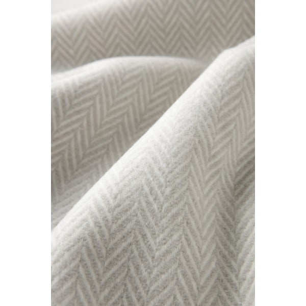 Světle šedý pléd s podílem bavlny Euromant Skyline, 140 x 180 cm-image-3