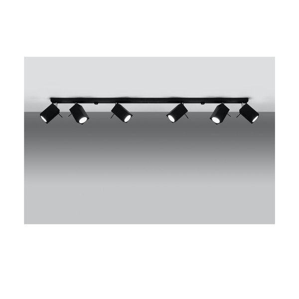 Černé stropní svítidlo Sollux Toscana 6L-image-1
