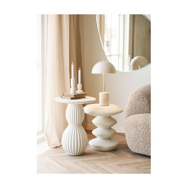 Béžová stolní lampa s kovovým stínidlem (výška 45 cm) Sheffield – House Nordic-image-4