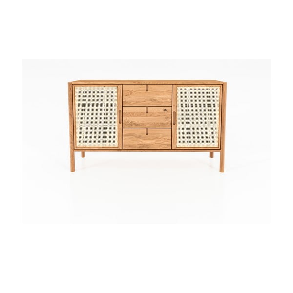 Nízká komoda z dubového dřeva 142x84 cm Pola - The Beds-image-2