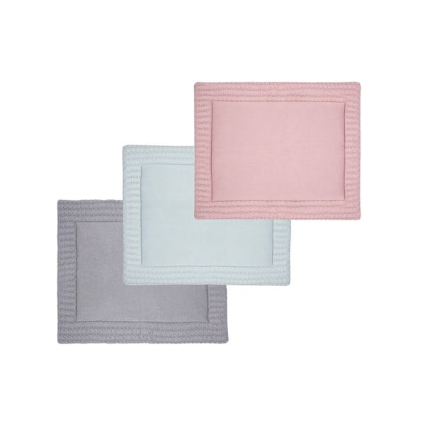 Růžová bavlněná hrací podložka Kindsgut Mat, 70 x 90 cm-image-4