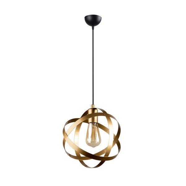Kovové závěsné svítidlo ve zlaté barvě Lama – Squid Lighting-image-2