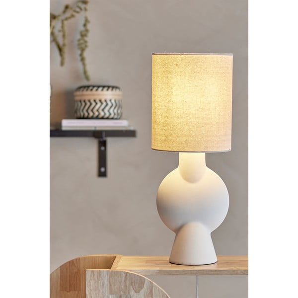Béžová stolní lampa s textilním stínidlem (výška 54,5 cm) Sergio – Bloomingville-image-1