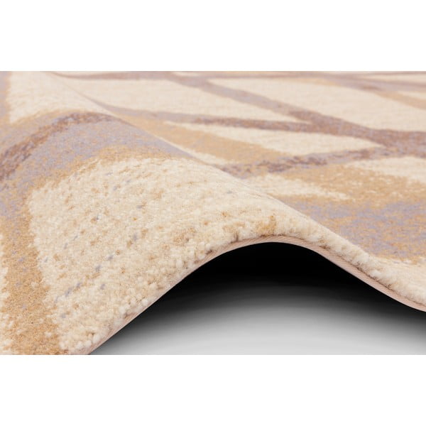 Béžový vlněný koberec 100x180 cm Sticks – Agnella-image-2