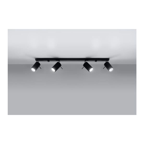 Černé stropní svítidlo Sollux Etna 4L-image-4