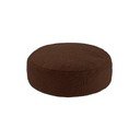 Tmavě hnědý dětský puf z textilie bouclé Warm Hazel – Wigiwama