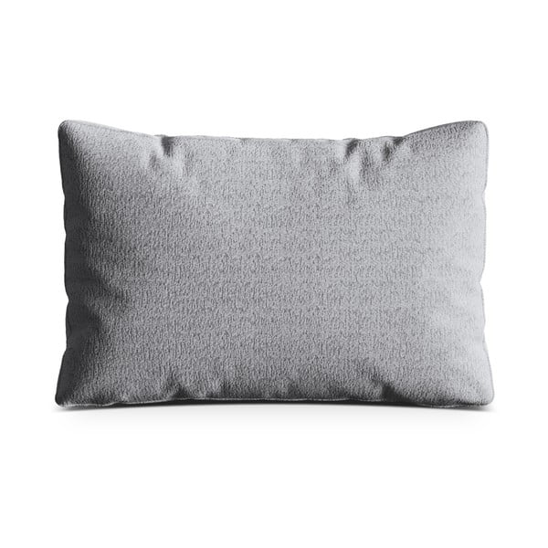 Světle šedý polštář na gauč z textilie bouclé Kemi – Cosmopolitan Design
