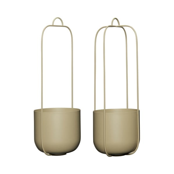 Kovové závěsné obaly na květináče v sadě 2 ks ø 16 cm Lotus – Hübsch