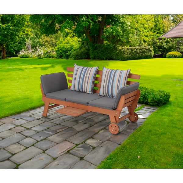 Hnědá dřevěná zahradní lavice Rincon – Garden Pleasure-image-1