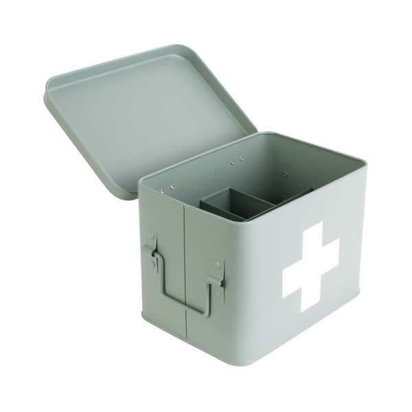 Mentolově zelená kovová lékárnička PT LIVING Medicine, šířka 21,5 cm-image-3