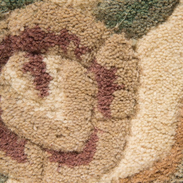 Béžový vlněný koberec Flair Rugs Aubusson, ⌀ 120 cm-image-4