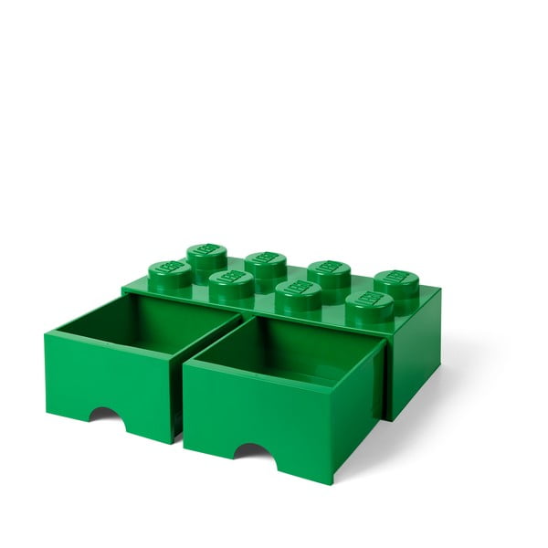 Zelený úložný box se 2 šuplíky LEGO®-image-3