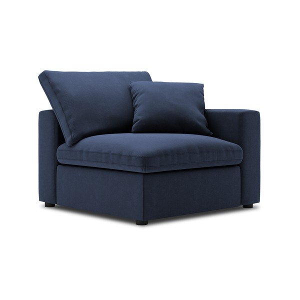Tmavě modrá rohová část modulární manšestrové pohovky Windsor & Co Sofas Galaxy, pravý roh-image-2