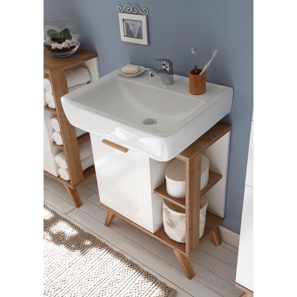 Bílá skříňka pod umyvadlo 60x65 cm Set 923 - Pelipal-image-4