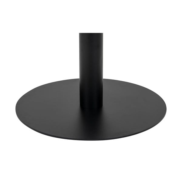 Bílo-černý kulatý konferenční stolek s deskou v dekoru mramoru 70x70 cm Bolzano – House Nordic-image-3
