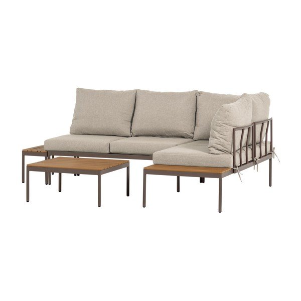 Béžový zahradní lounge set pro 4 osoby Zaro – WOOOD-image-3