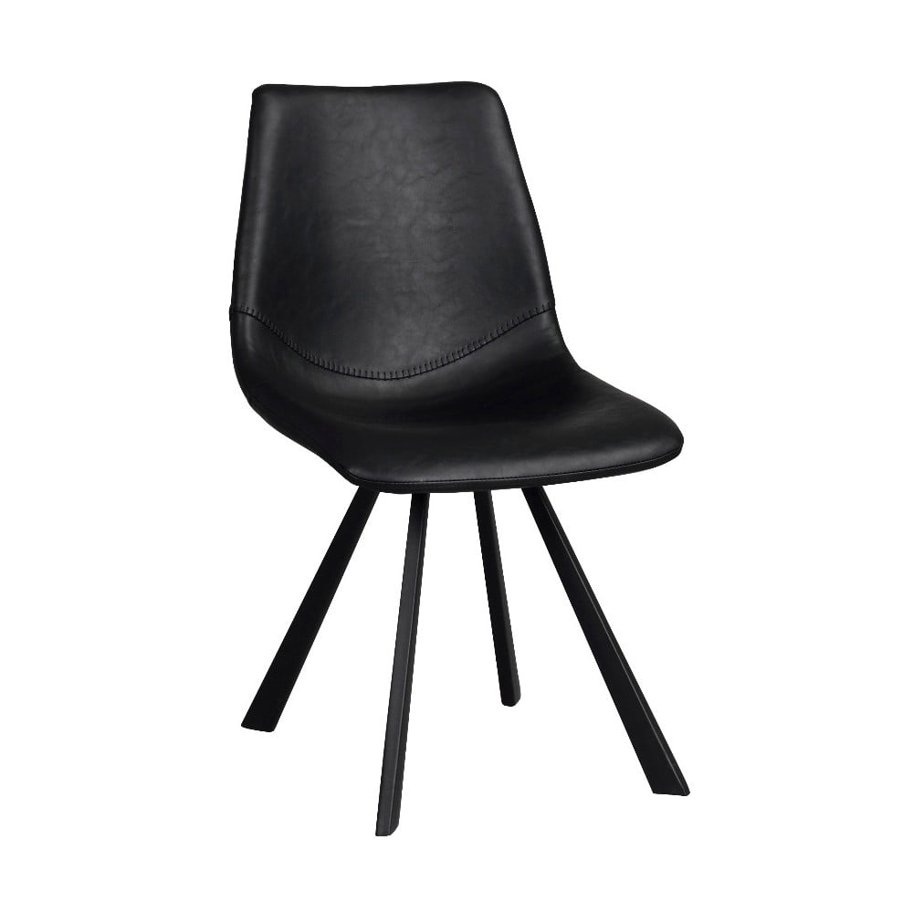 Černá jídelní židle s černými nohami Rowico Alpha