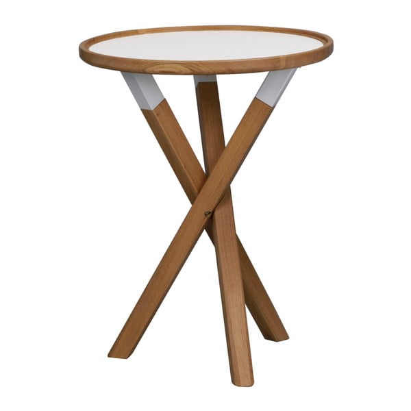 Přírodní dubový stolek Folke Sphinx, ⌀ 50 cm
