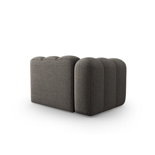 Tmavě šedý modul pohovky (levý roh) Lupine – Micadoni Home-image-3