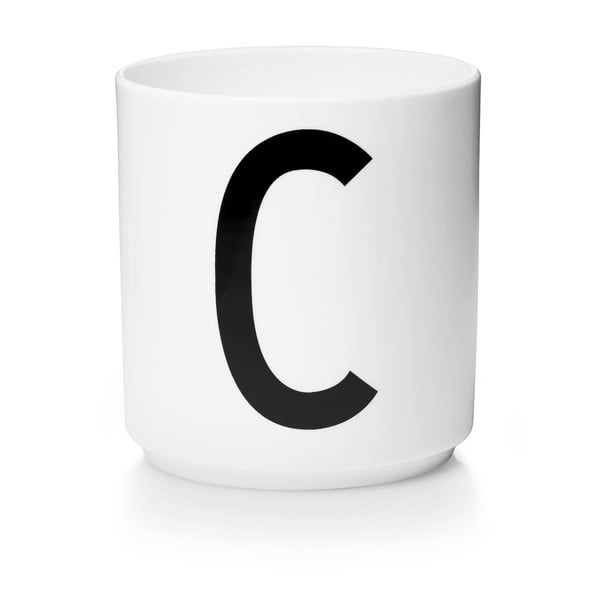 Bílý porcelánový hrnek Design Letters Personal C