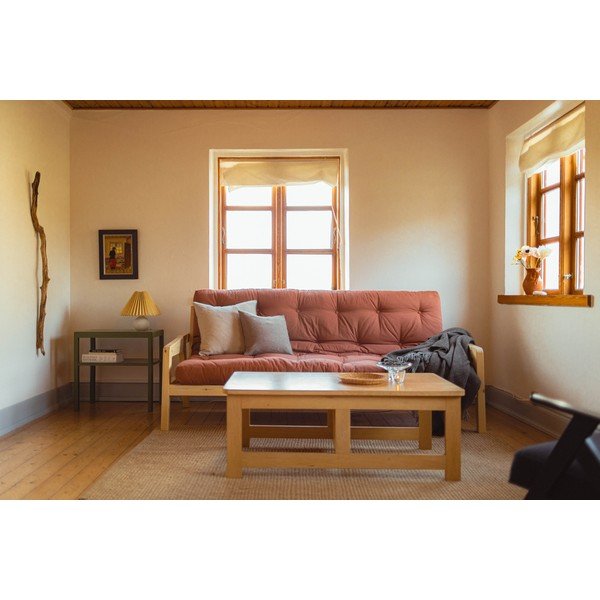 Béžová rozkládací pohovka 204 cm Grab - Karup Design-image-1