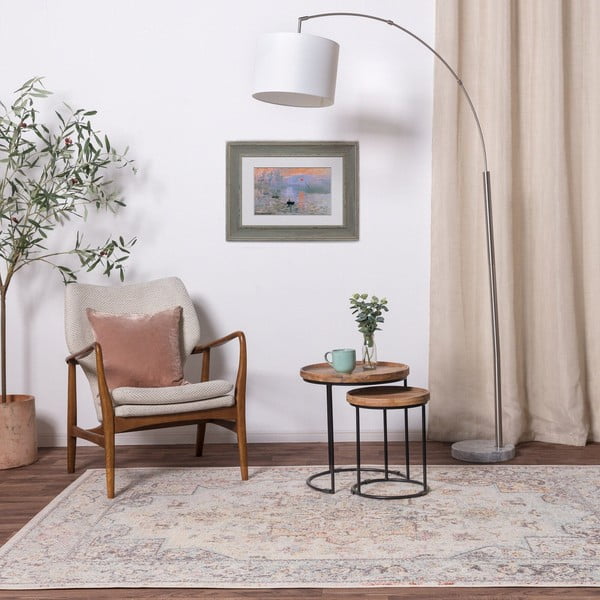 Krémový koberec 200x290 cm Flores – Asiatic Carpets-image-1