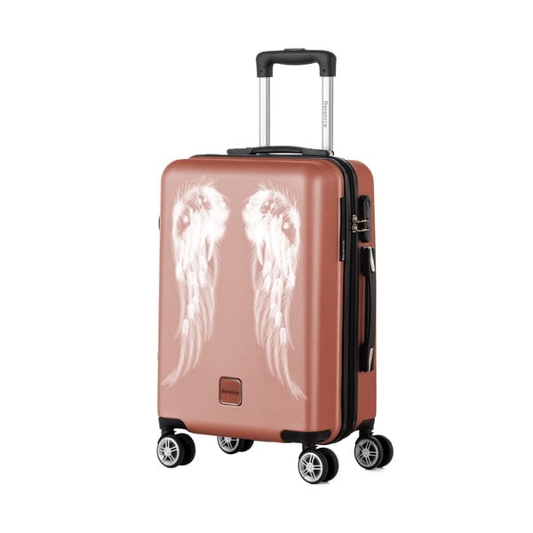 Starorůžový cestovní kufr Berenice Wings, 44 l