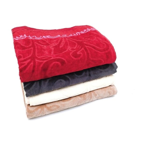 Hnědá bavlněná osuška 70x140 cm Skyline – JAHU collections-image-3