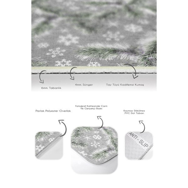 Šedé koupelnové předložky v sadě 2 ks 60x100 cm – Mila Home-image-2